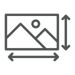 High-resolution print icon for signage graphics